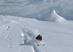 Dan stomping off a cornice