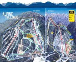 Cypress Mountain trail map