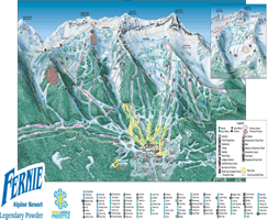 Fernie Resort trail map