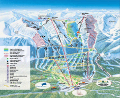 Kicking Horse trail map