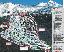 Shames Mountain trail map